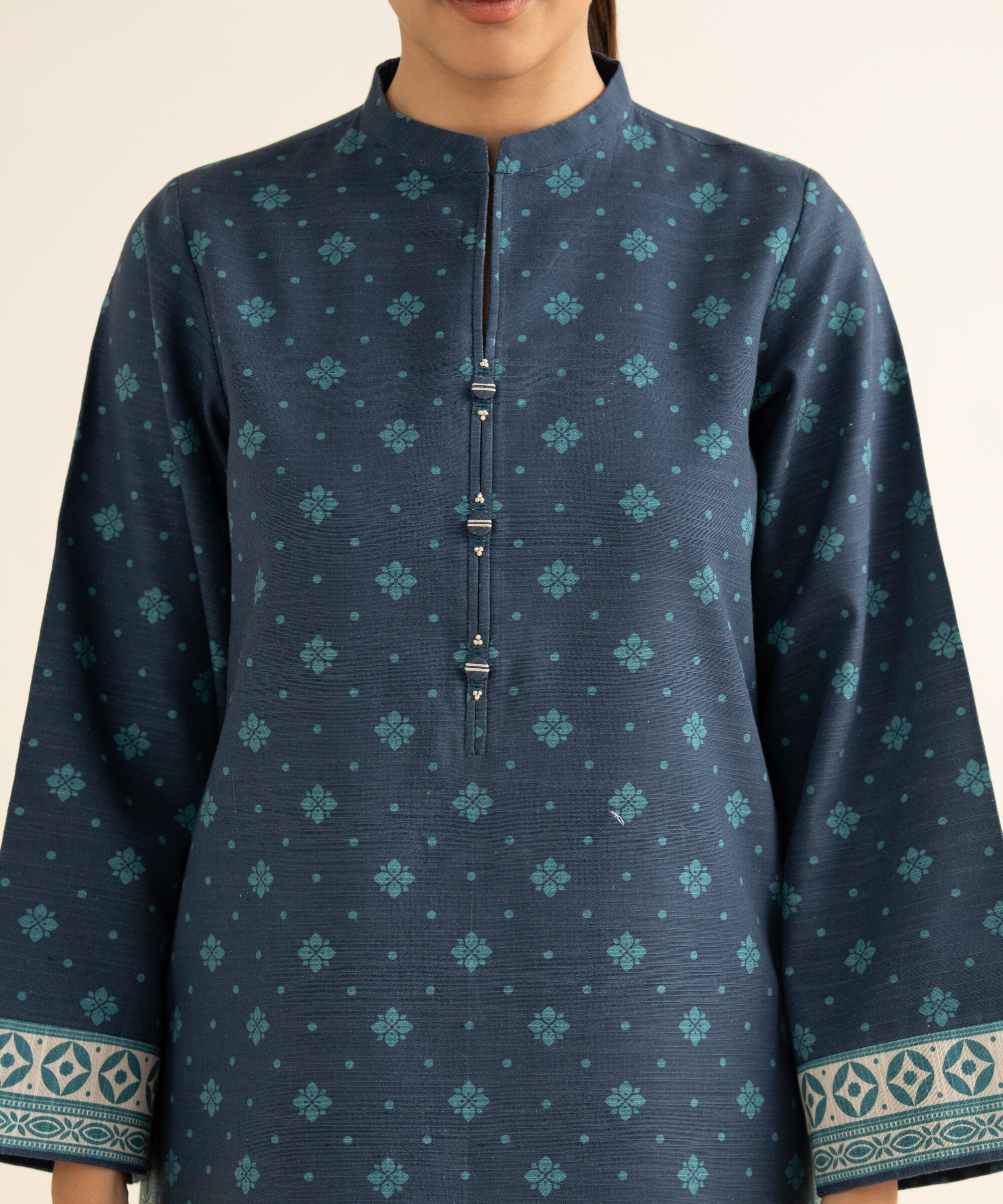 2 Piece - Printed Khaddar Suit