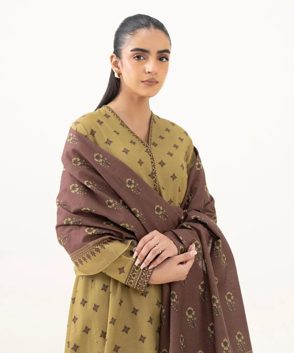 2 Piece - Printed Light Khaddar Suit