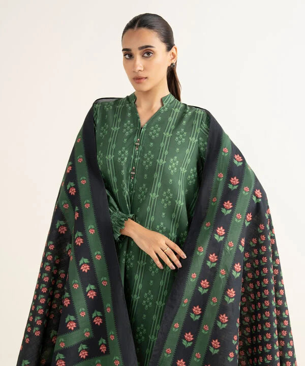 2 Piece - Printed Light Khaddar Suit