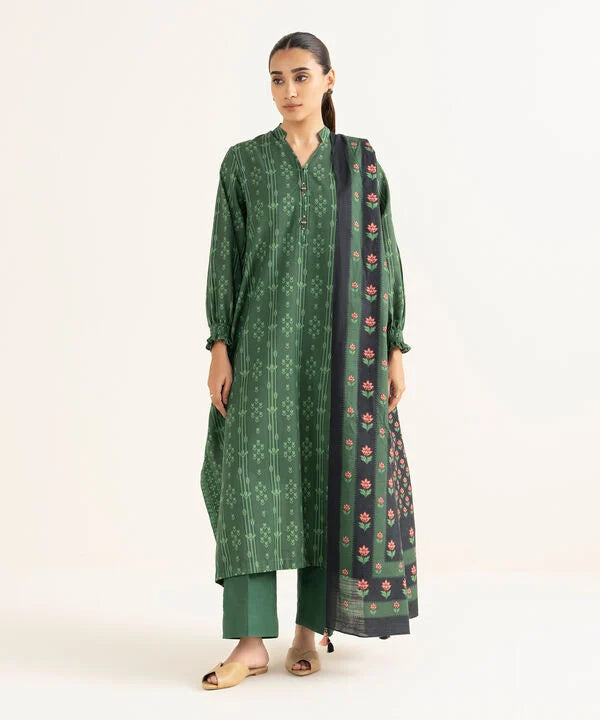 2 Piece - Printed Light Khaddar Suit