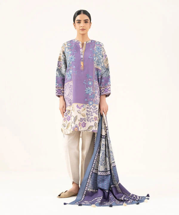 2 Piece - Printed Khaddar Suit