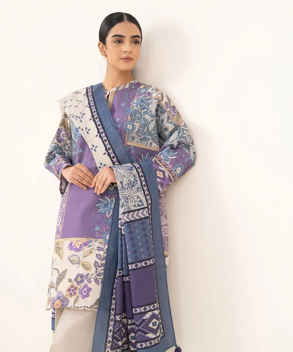 2 Piece - Printed Khaddar Suit