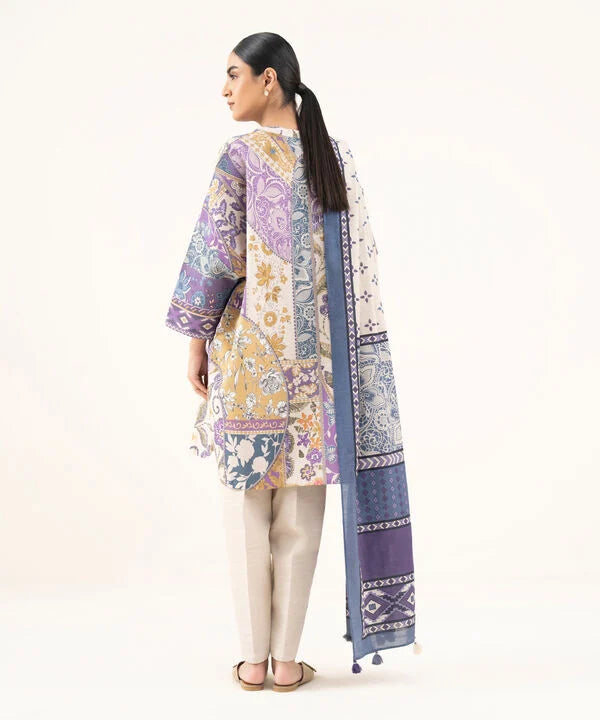 2 Piece - Printed Khaddar Suit