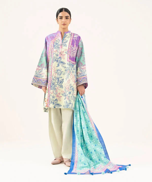 2 Piece - Printed Khaddar Suit
