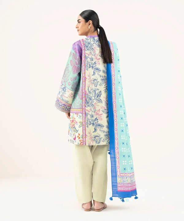 2 Piece - Printed Khaddar Suit