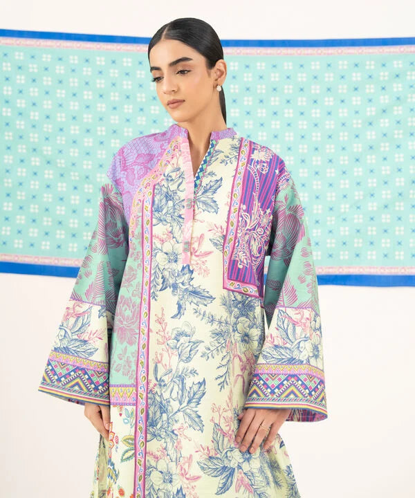 2 Piece - Printed Khaddar Suit