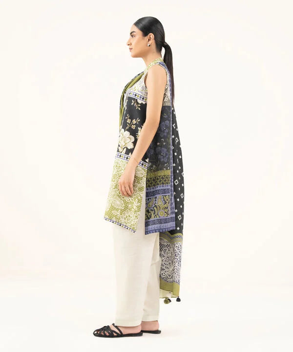 2 Piece - Printed Light Khaddar Suit