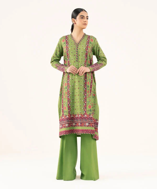 2 Piece - Printed Viscose Khaddar Suit