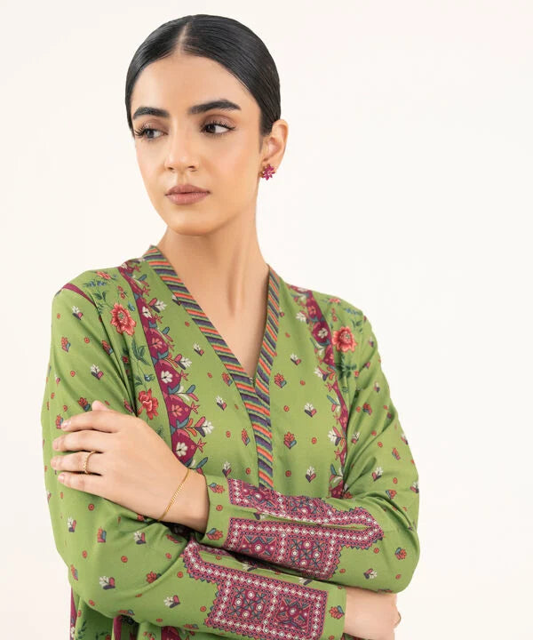 2 Piece - Printed Viscose Khaddar Suit