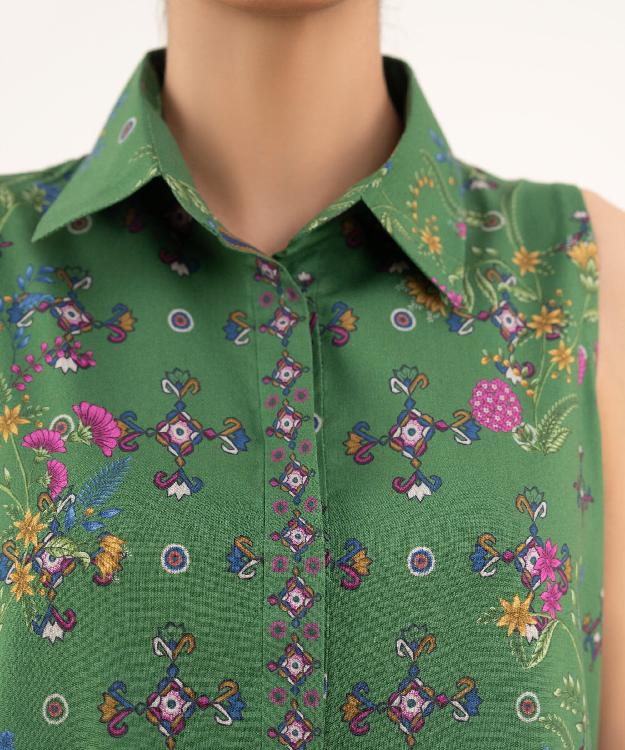 2 Piece - Printed Viscose Khaddar Suit