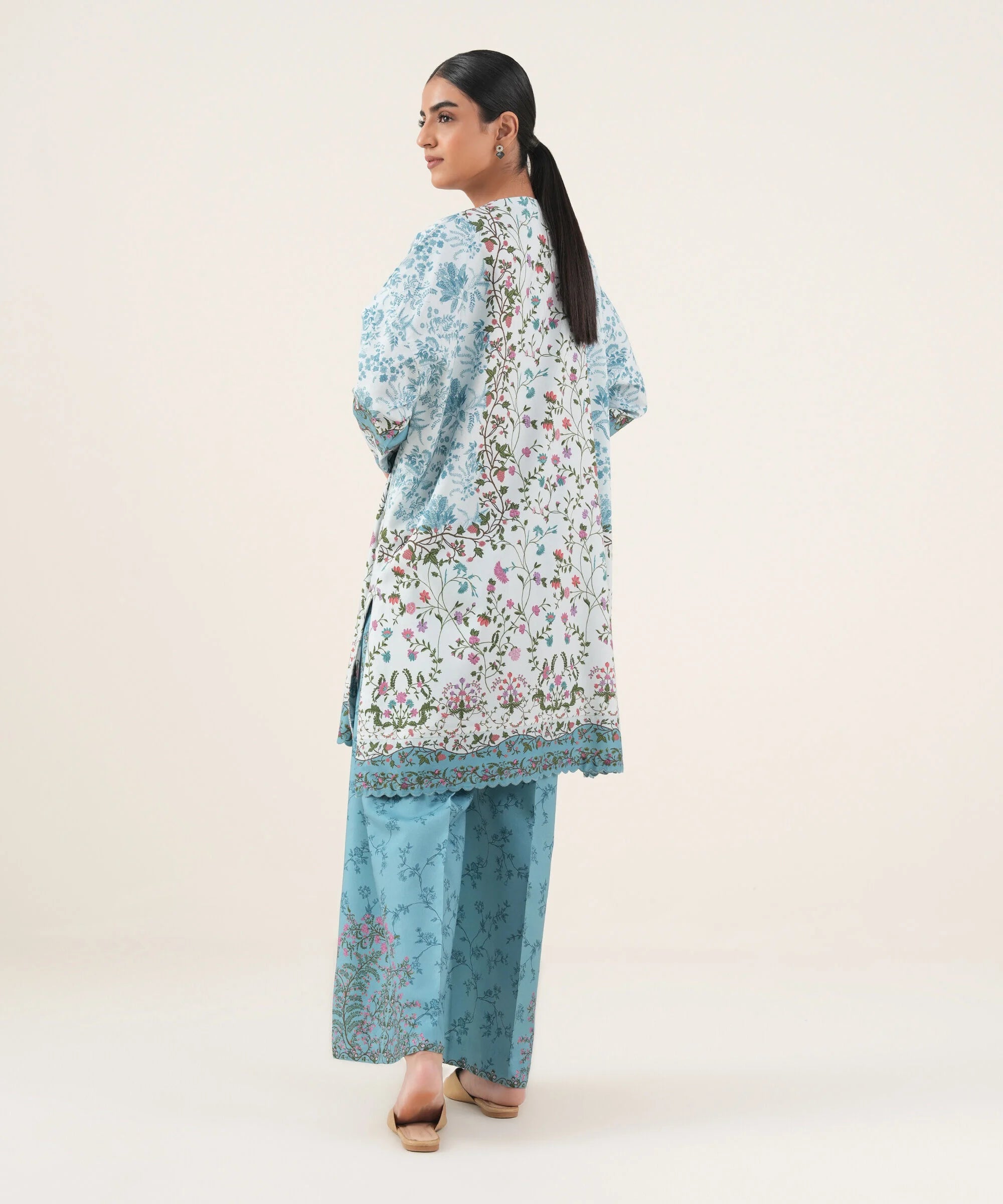 2 Piece - Printed Viscose Khaddar Suit