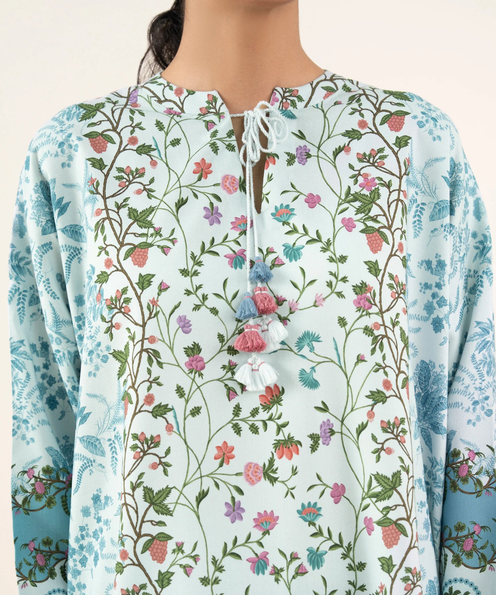 2 Piece - Printed Viscose Khaddar Suit