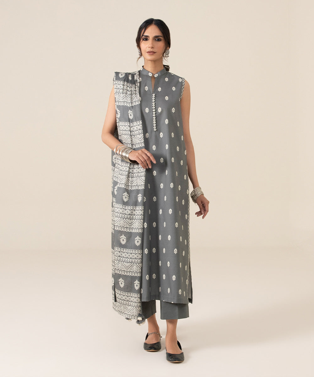 3 Piece - Printed Lawn Suit