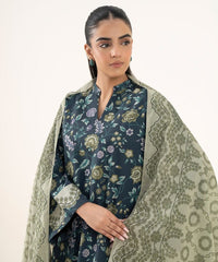 3 Piece - Printed Cotton Suit