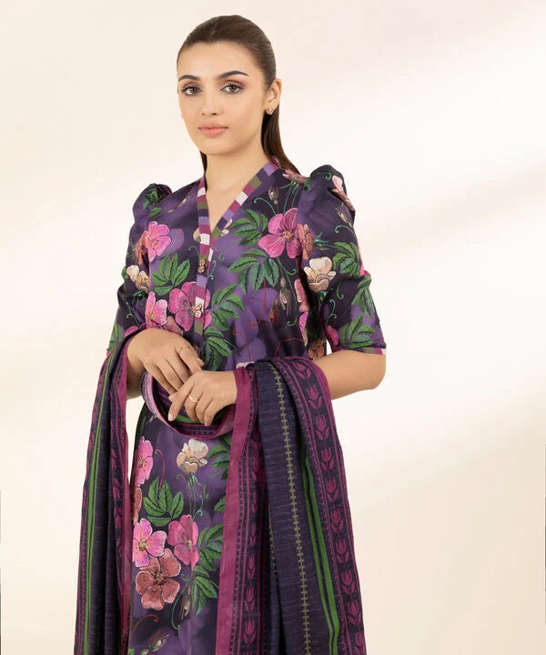 3 Piece - Printed Lawn Suit