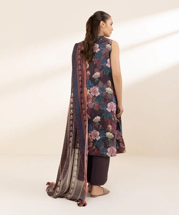 3 Piece - Printed Lawn Suit