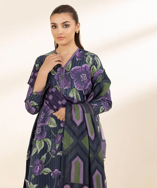 3 Piece - Printed Lawn Suit