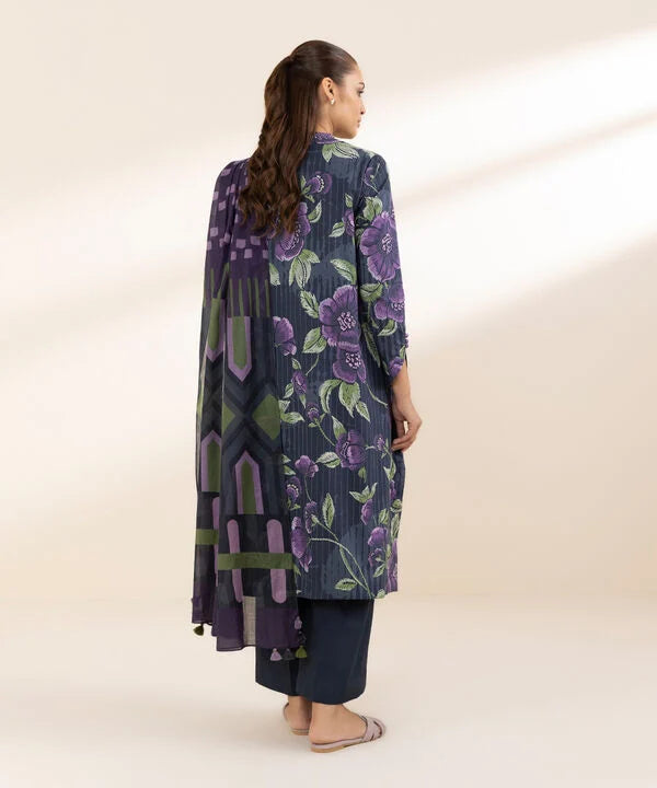3 Piece - Printed Lawn Suit