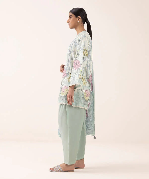 3 Piece - Printed Lawn Suit
