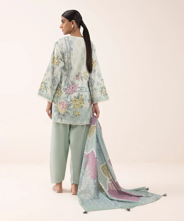 3 Piece - Printed Lawn Suit