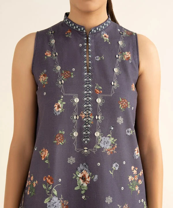 3 Piece - Printed Light Khaddar Suit