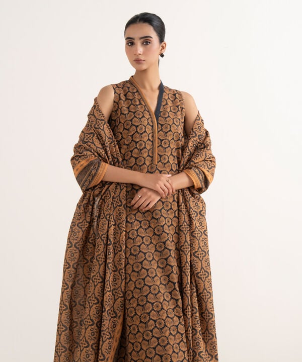 2 Piece - Printed Light Khaddar Suit