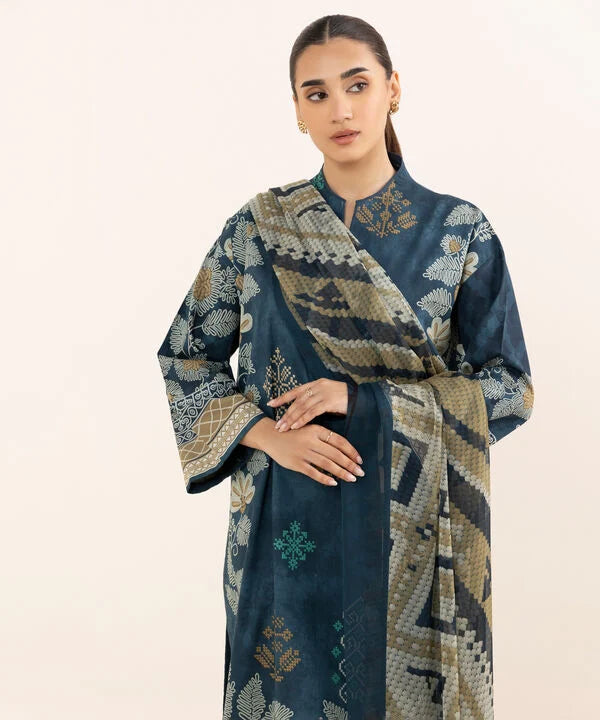 3 Piece - Printed Lawn Suit