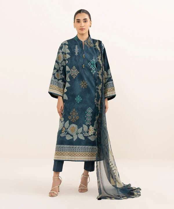 3 Piece - Printed Lawn Suit