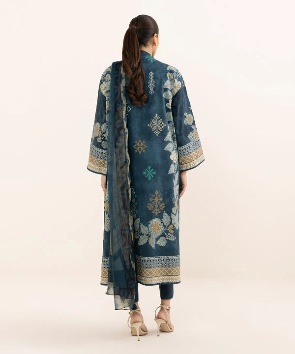 3 Piece - Printed Lawn Suit