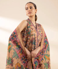 3 Piece - Printed Zari Lawn Suit