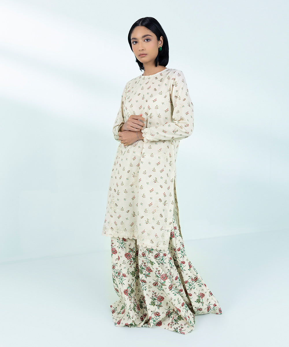 Embroidered Zari Lawn Shirt