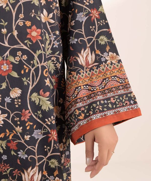 3 Piece - Embellished Silk Suit