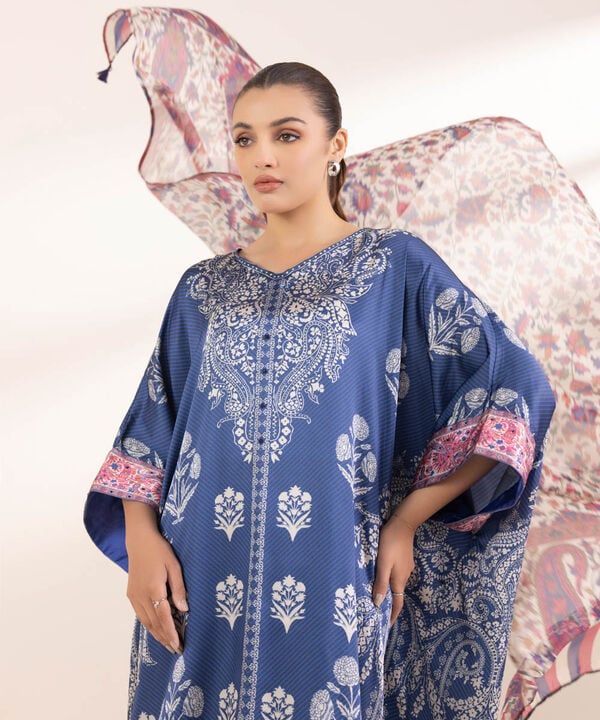 3 Piece - Embellished Silk Suit