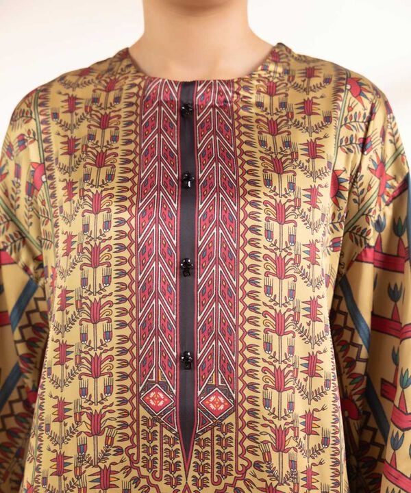 3 Piece - Embellished Silk Suit