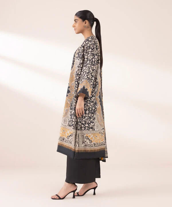 3 Piece - Embellished Silk Suit