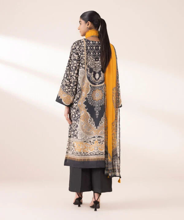 3 Piece - Embellished Silk Suit