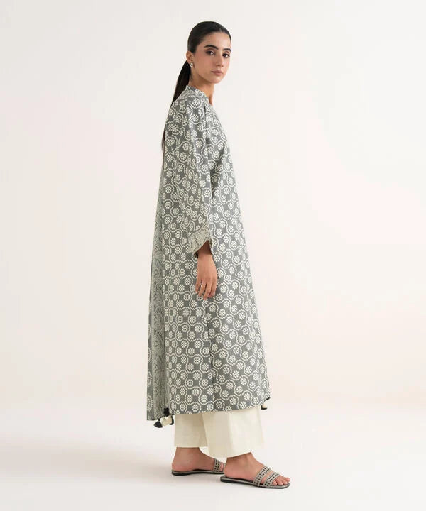 2 Piece - Printed Cotton Suit