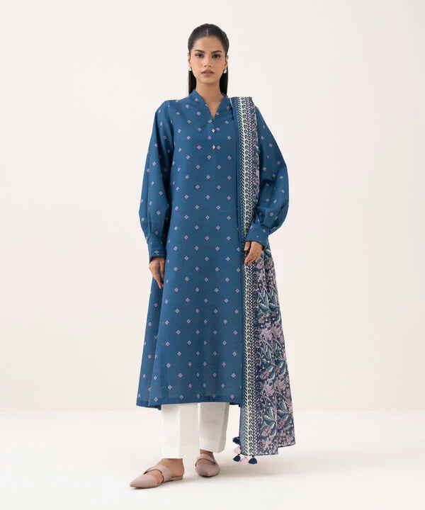 2 Piece - Printed Light Khaddar Suit