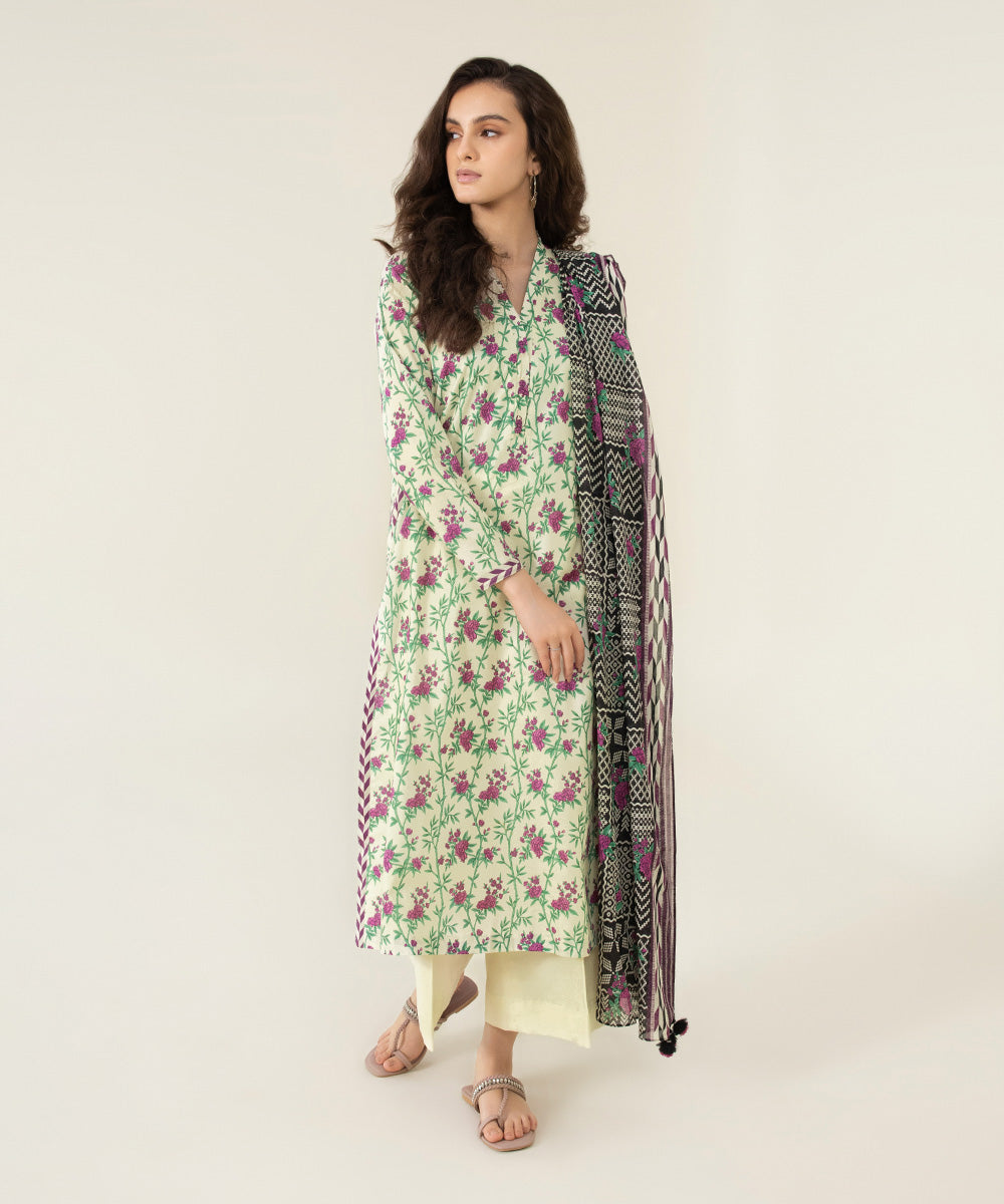 2 Piece - Printed Lawn Suit