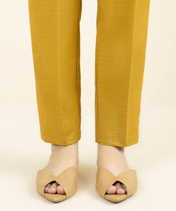 Dyed Khaddar Trousers