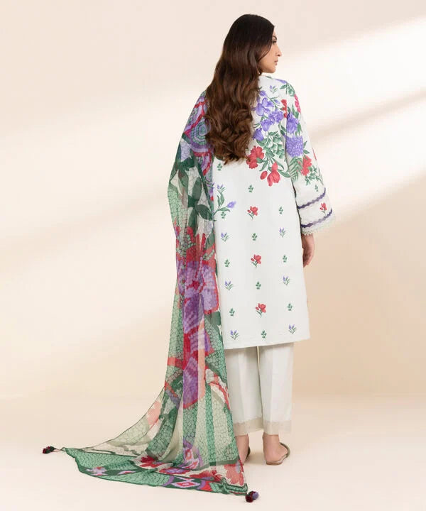 3 Piece - Printed Lawn Suit