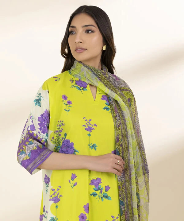 3 Piece - Printed Lawn Suit