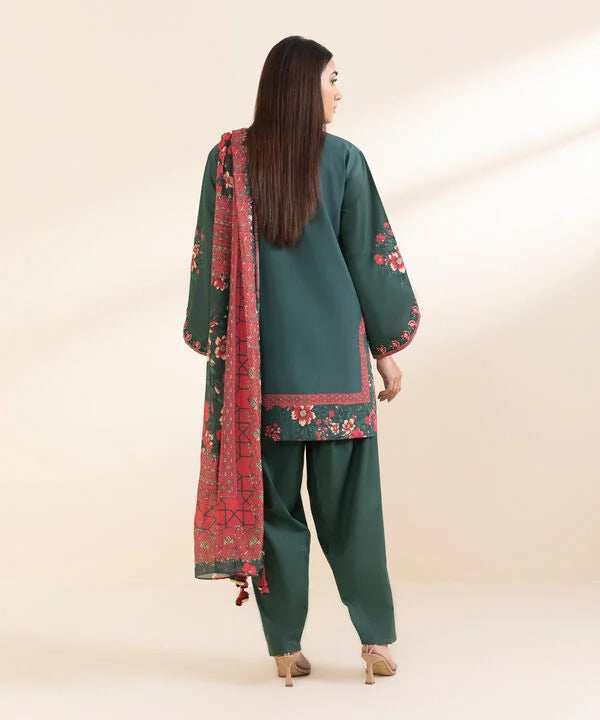 3 Piece - Embroidered Lawn Suit