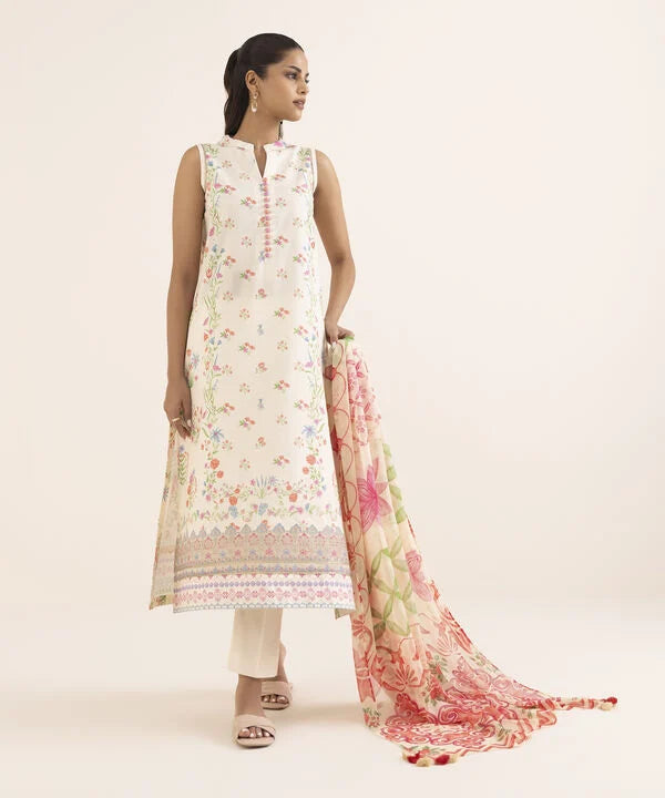2 Piece - Embroidered Lawn Suit