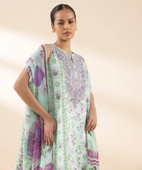 2 Piece - Embroidered Lawn Suit