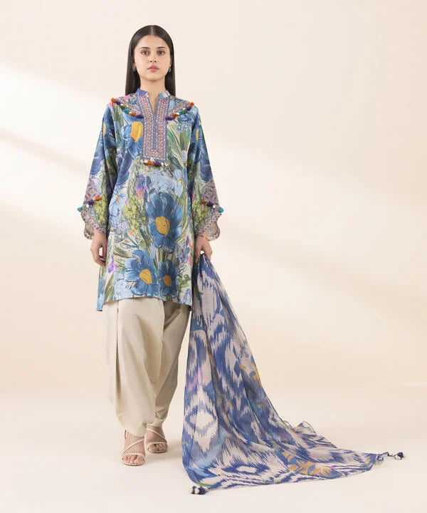 3 Piece - Embroidered Lawn Suit