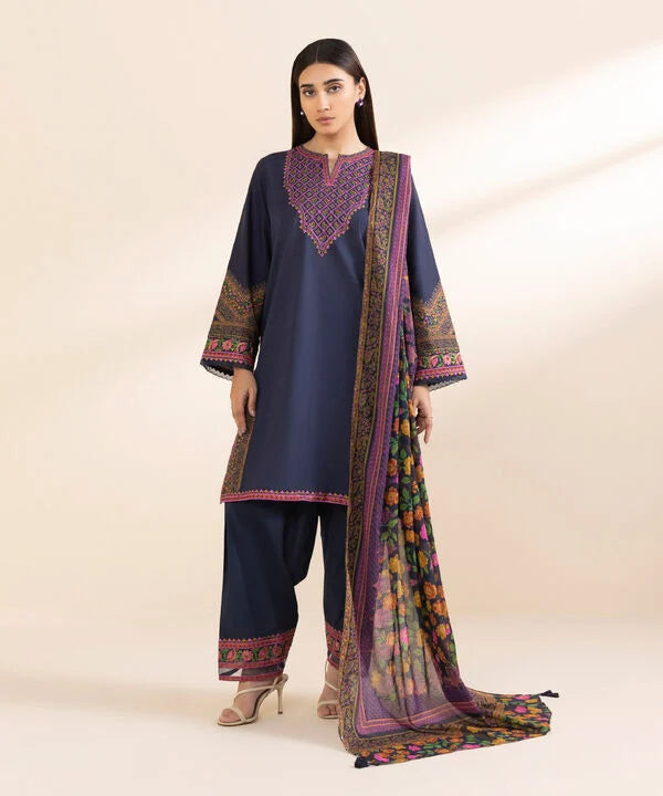 3 Piece - Embroidered Lawn Suit