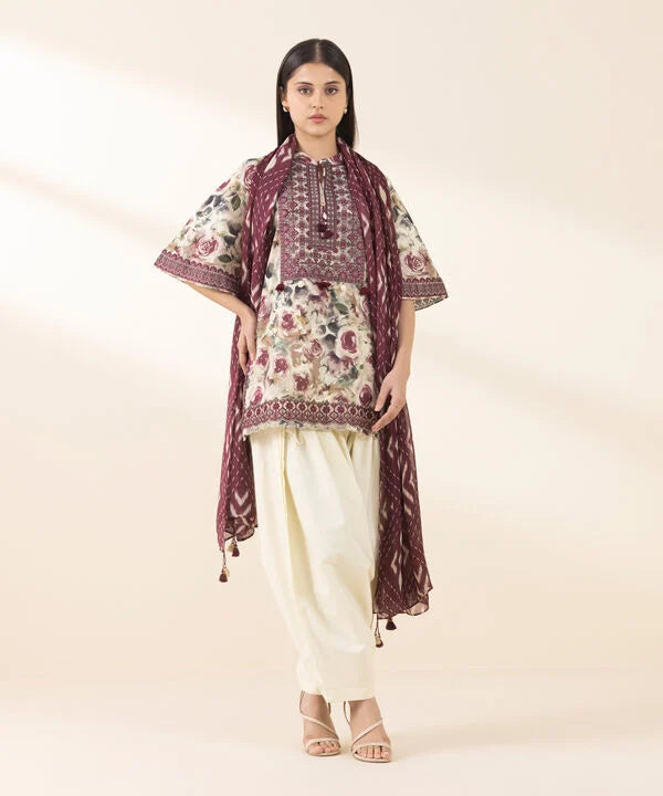 3 Piece - Embroidered Lawn Suit