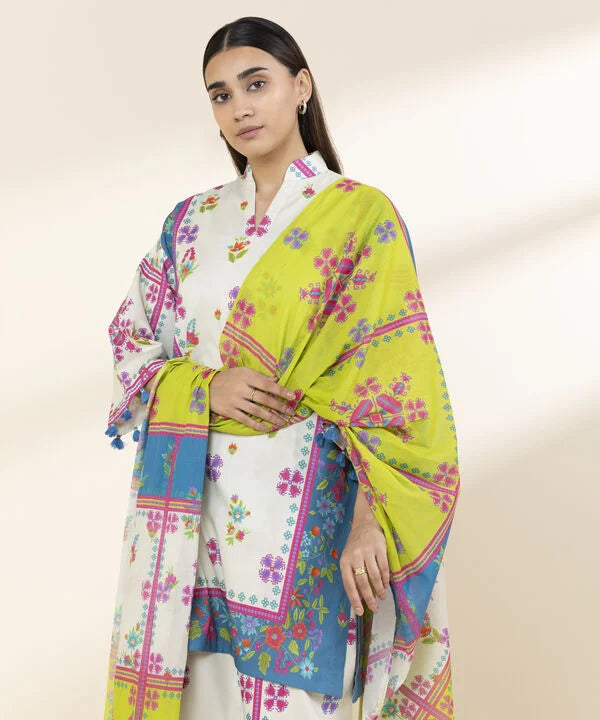 3 Piece - Printed Lawn Suit