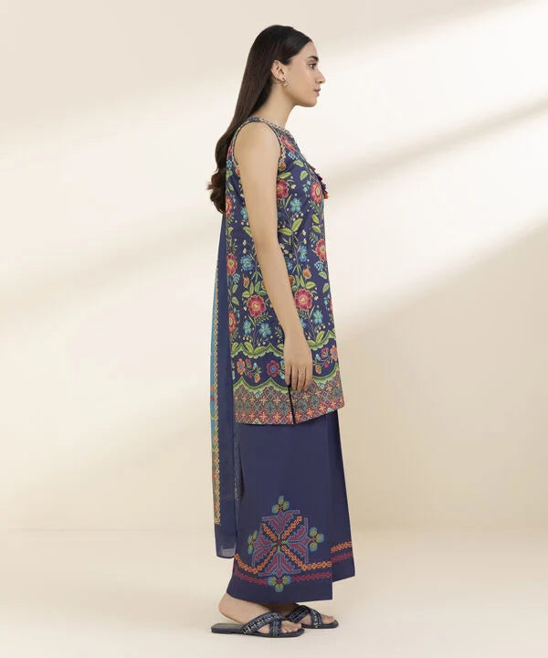 3 Piece - Printed Lawn Suit